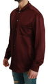 Dolce & Gabbana Bordeaux Silk Pajama Casual Shirt